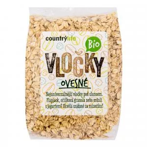 Country Life Vločky ovesné 500 g BIO   COUNTRY LIFE