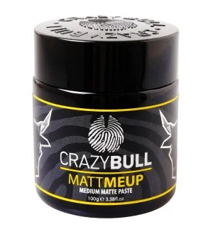CrazyBull MattMeUp Matte Paste matná stylingová pasta se střední fixací 100 g