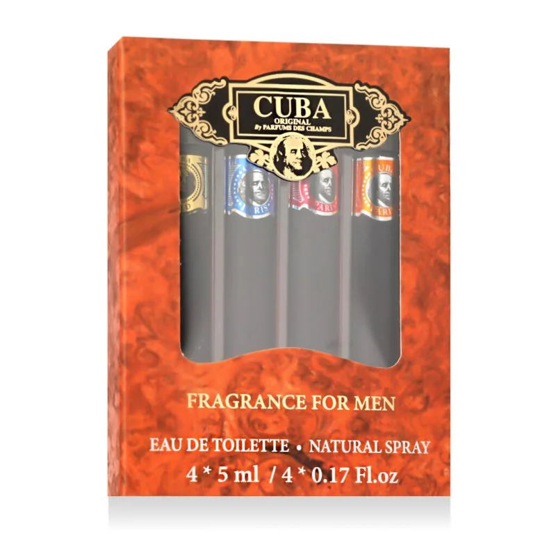 Cuba Fragrance For Men Set MINI 4 x toaletní voda pro muže