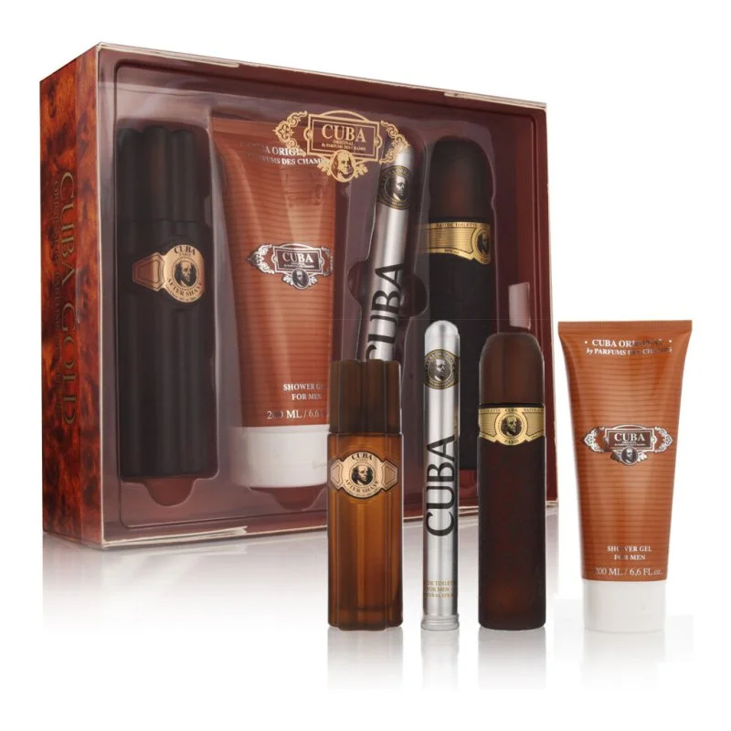 Cuba Gold 100 ml + EDT 35 ml + AS 100 ml + SG toaletní voda pro muže