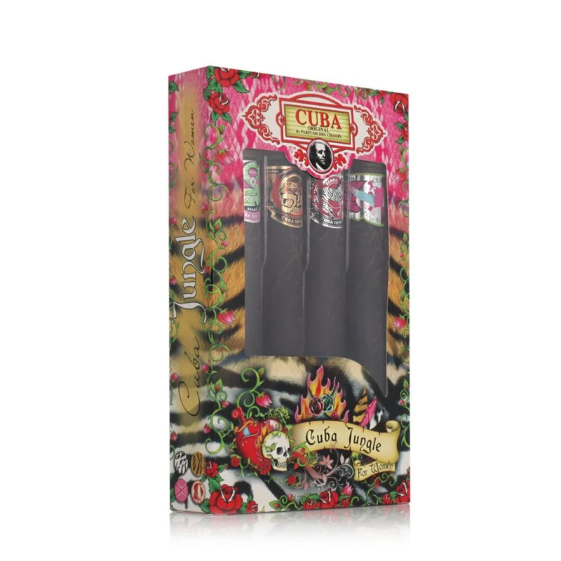 Cuba Jungle 35 ml Cuba Snake + Cuba Tiger 35 ml + Cuba Zebra 35 ml + Heartbreaker parfémovaná voda pro ženy