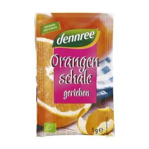 Dennree Kůra pomerančová strouhaná 5 g BIO   DENNREE