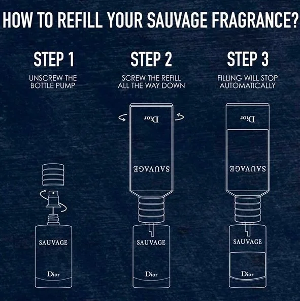 Sauvage náplň parfému 300 ml
