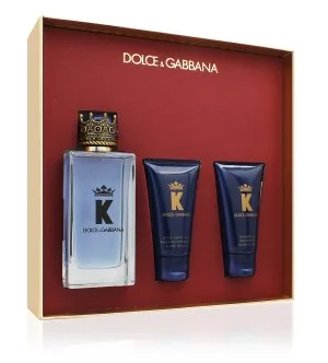 Dolce & Gabbana K by Dolce & Gabbana dárková sada 100 ml + balzám po holení 50 ml + sprchový gel toaletní voda pro muže