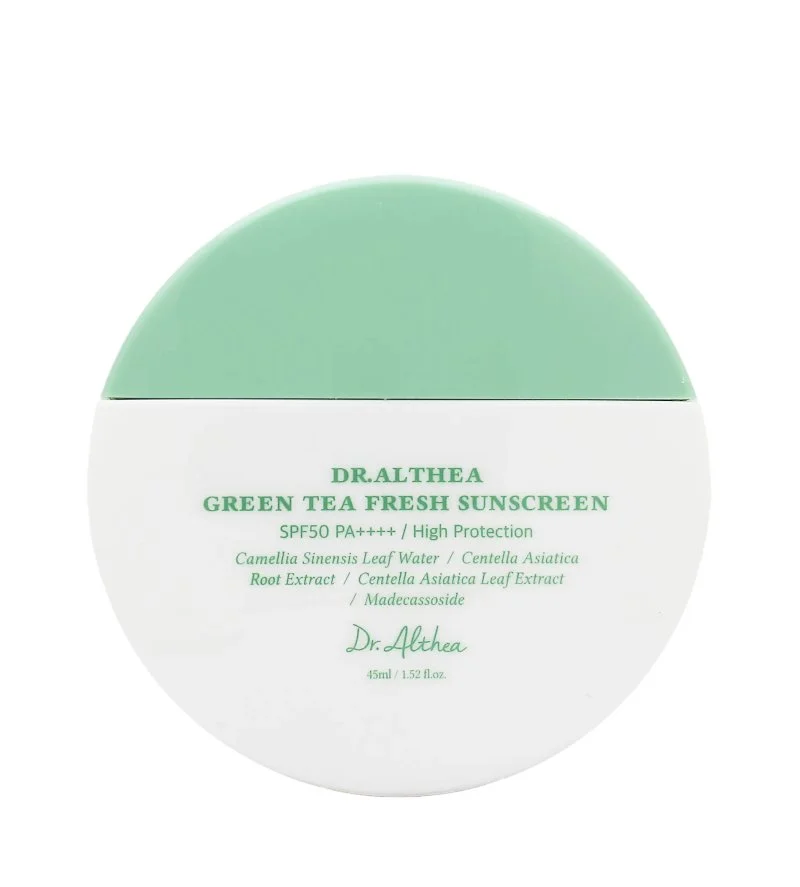 Green Tea Fresh Sunscreen SPF50+ PA++++ zklidňující opalovací krém se Zeleným čajem 45 ml