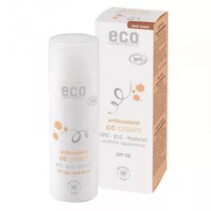 Eco Cosmetics CC krém SPF 30 BIO - dark (50 ml) - komplexní péče pro vaši pleť