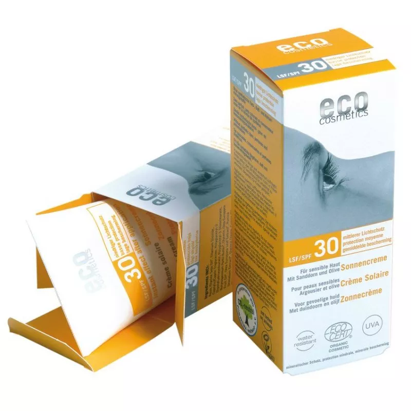 Eco Cosmetics Opalovací krém SPF 30 BIO (75 ml) - 100% přírodní, s minerálními filtry