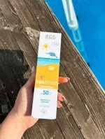 Eco Cosmetics Opalovací mléko Neutral bez parfemace SPF 50 BIO (125 ml) - s přírodními minerálními filtry