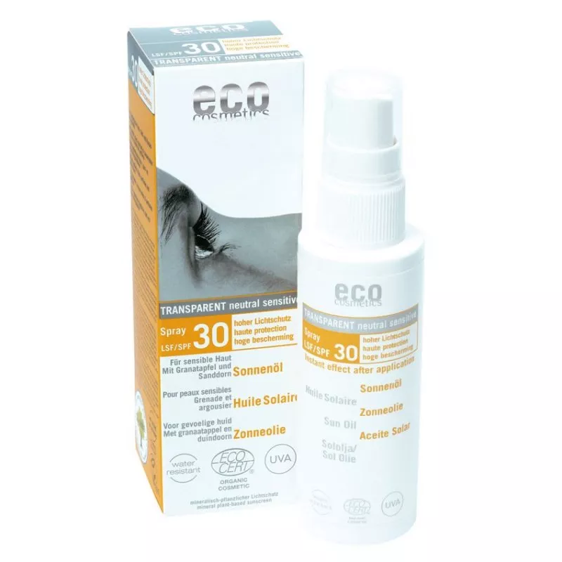 Eco Cosmetics Opalovací olej ve spreji SPF 30 BIO (50 ml) - 100% přírodní, s minerálními pigmenty