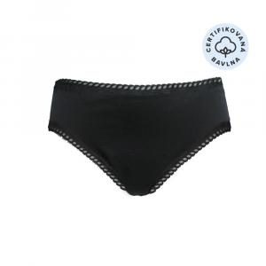 Anaé by Menstruační kalhotky Panty na silnou menstruaci - černé S - z certifikované biobavlny
