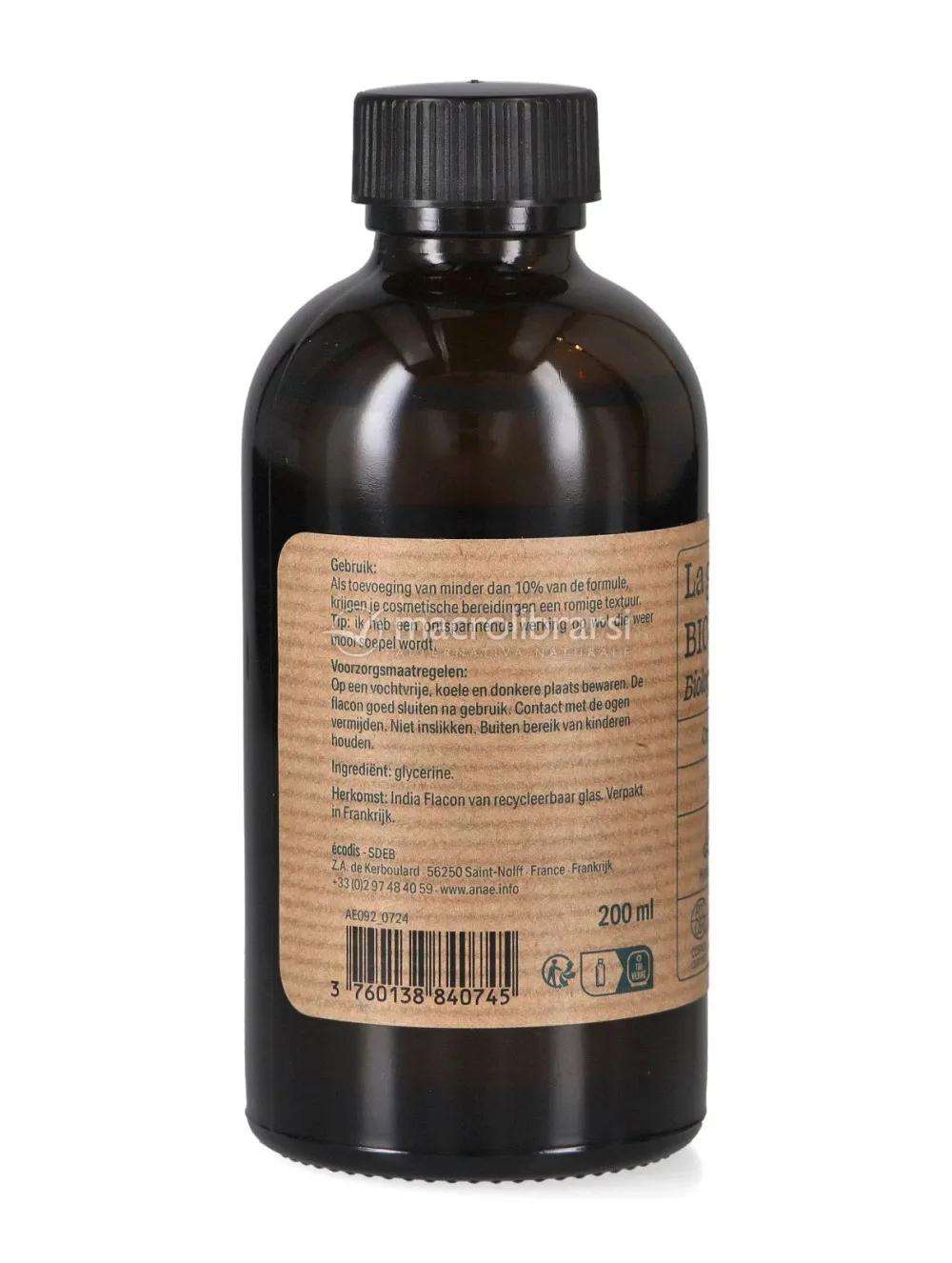 Ecodis Anaé by Rostlinný glycerin BIO (200 ml) - hydratuje a zjemňuje pokožku