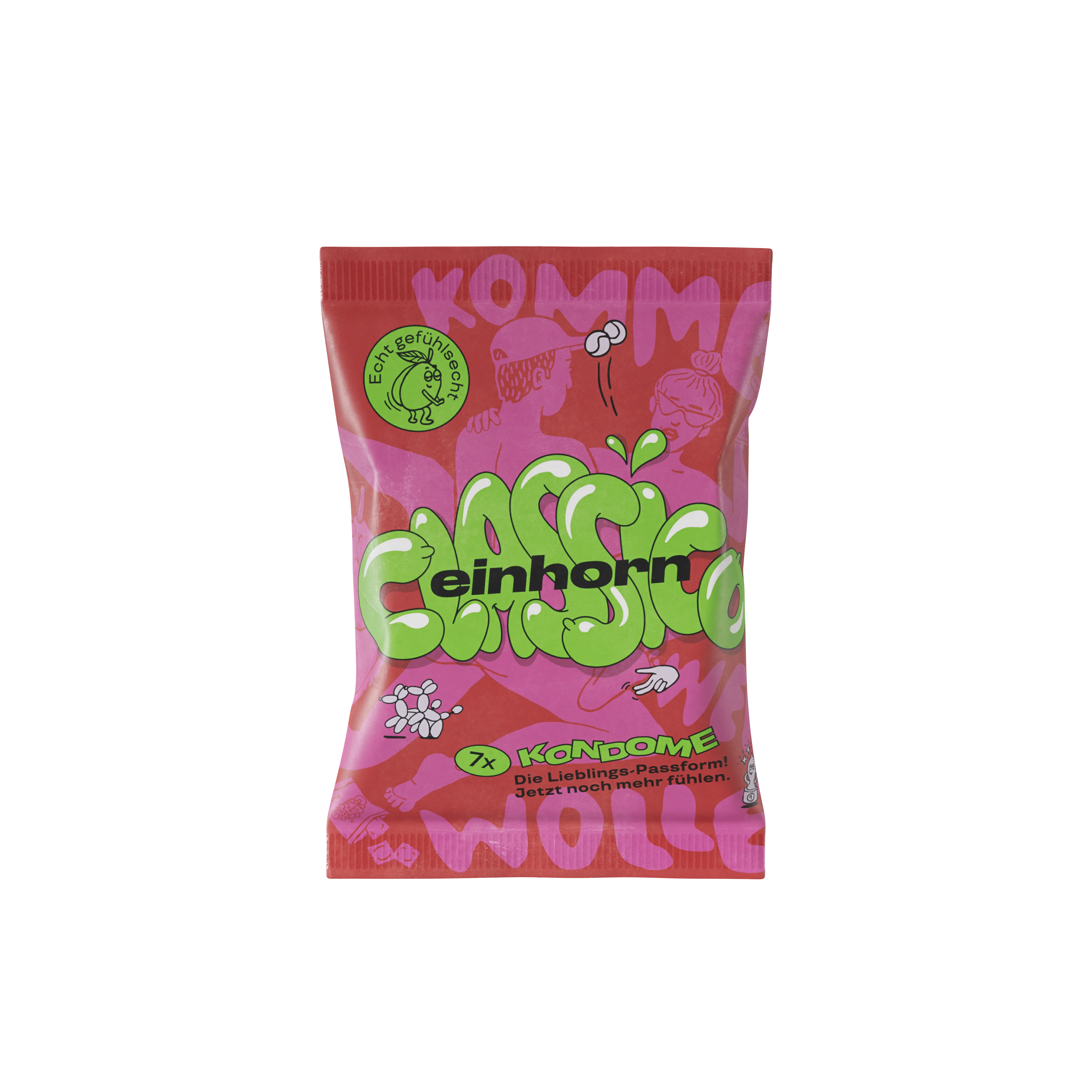Einhorn Kondomy Classic 3 ks - veganské, bez parfemace