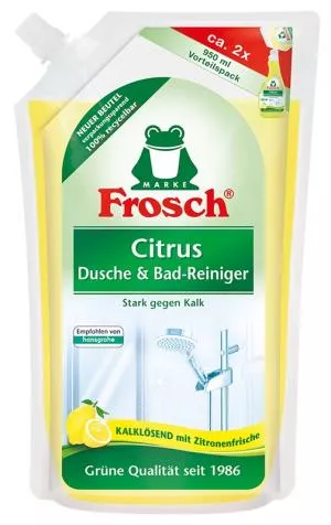 Frosch EKO Čistič na koupelny a sprchy s citronem – náhradní náplň (950 ml)