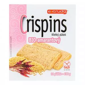 Extrudo Chlebíček kukuřičný s amarantem Crispins bezlepkový 100 g BIO   EXTRUDO