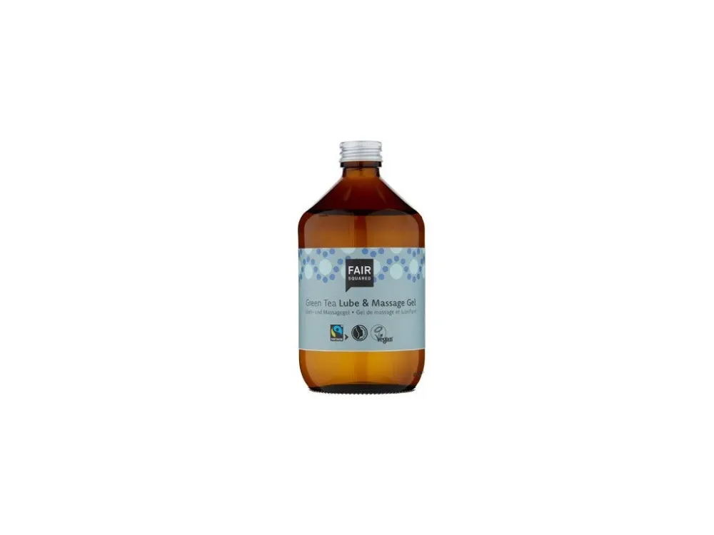 Fair Squared Lubrikační a masážní gel se zeleným čajem (500 ml) - veganský a fair trade