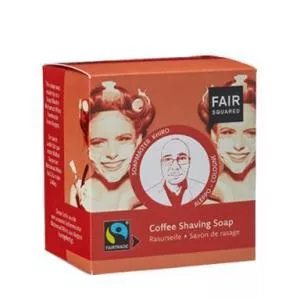 Fair Squared Tuhé kávové mýdlo na holení (2 x 80 g + sáček)