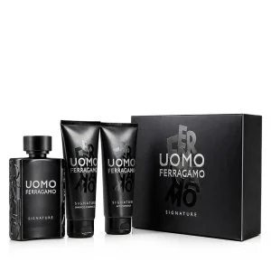 Ferragamo Uomo Signature 100 ml + ASB 100 ml + pánský šampon a sprchový gel parfémovaná voda pro muže