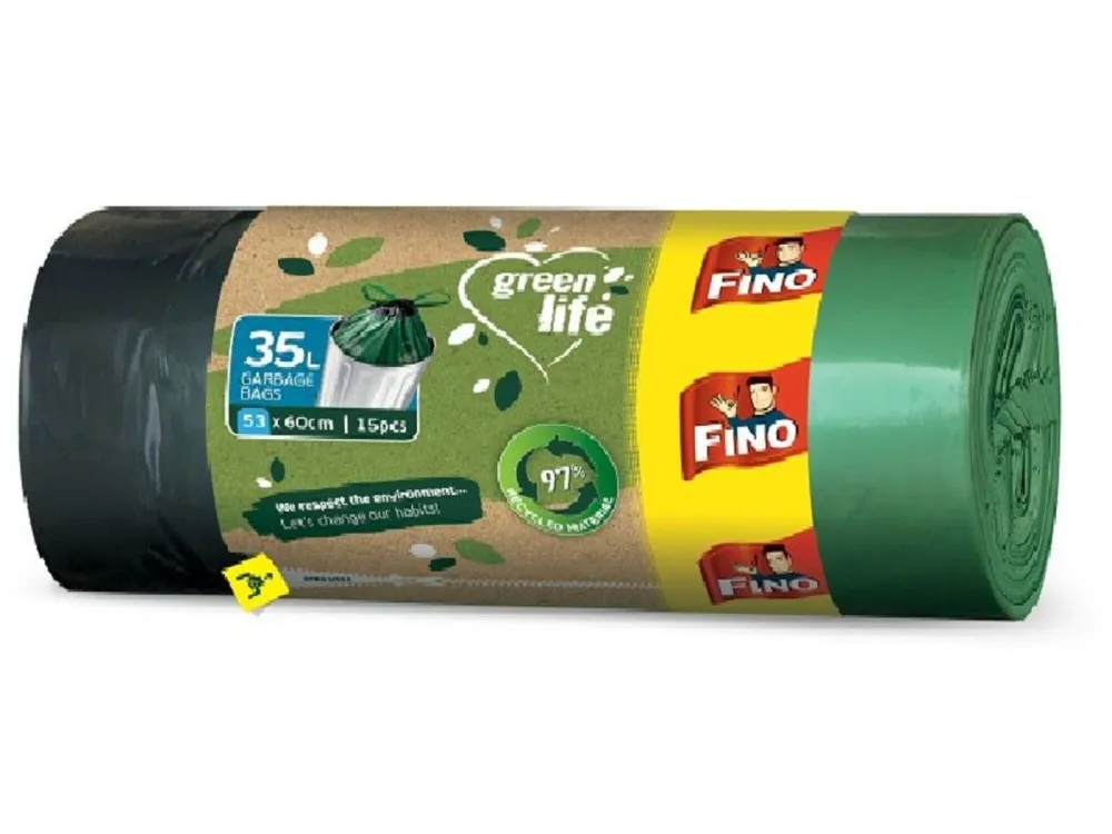 FINO Pytle na odpadky zatahovací Green Life - 35 l (15 ks)
