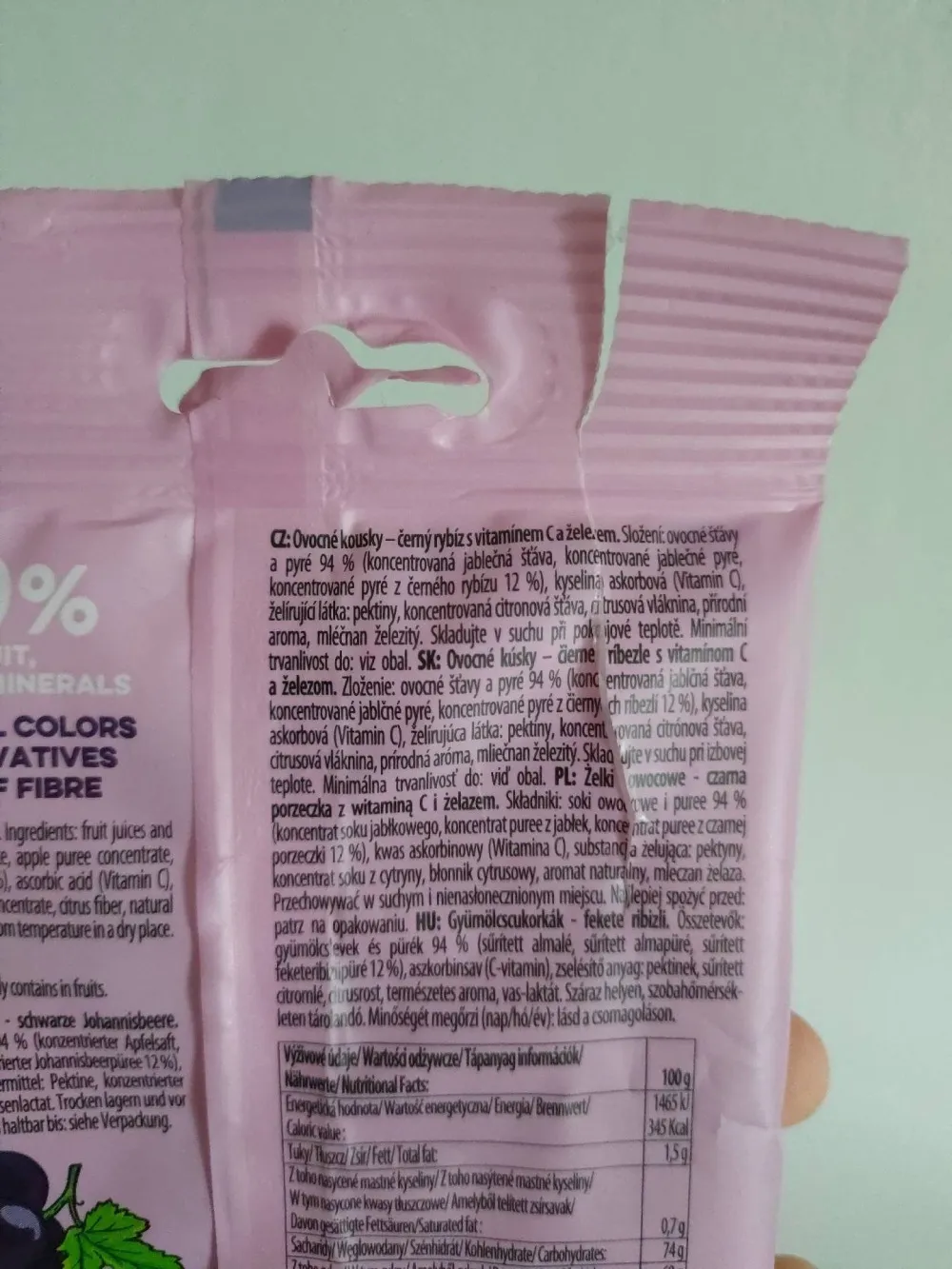 Bombus Fruit Energy Black Currant Gummies s vitamínem + Iron 35g
