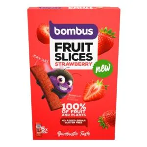 Bombus Fruit Slices Jahoda  5x20 g
