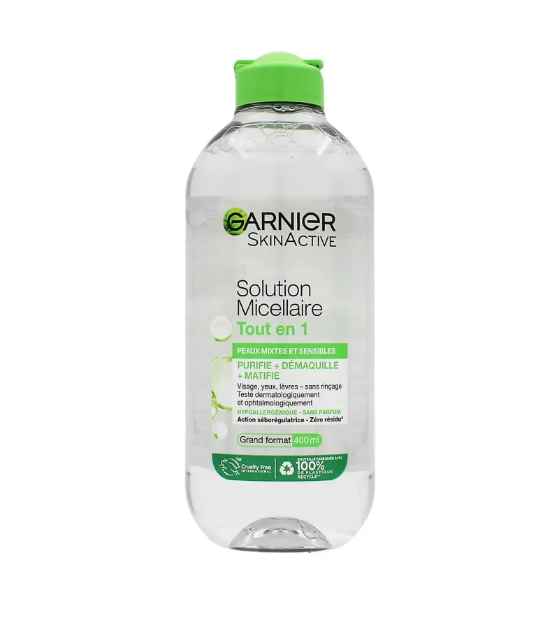 SkinActive All-in-1 Micellar Solution micelární voda pro smíšenou a citlivou pleť 400 ml