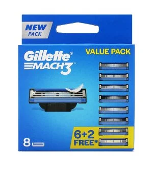 Gillette Mach3 Náhradní břity 8 ks