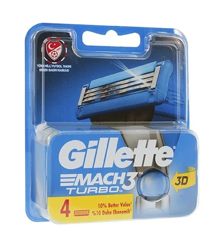 Mach3 Turbo náhradní břity 4 ks pro muže