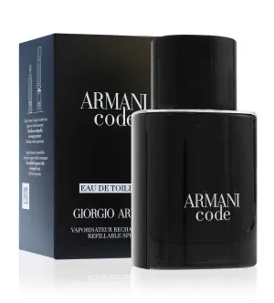 Giorgio Armani Code toaletní voda pro muže 75 ml plnitelný flakón