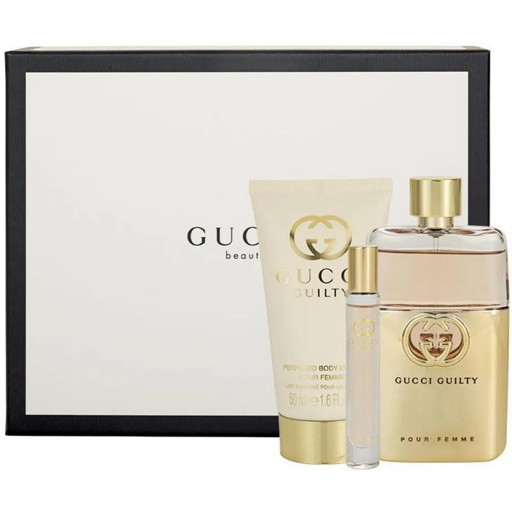 Guilty Pour Femme 90 ml + EDT MINI 10 ml + 50 ml tělové mléko