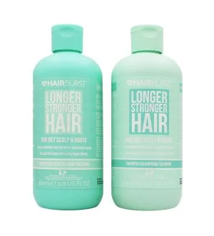 Hairburst Longer Stronger Hair Oily Scalp & Roots sada na mastné vlasy šampon 350 ml + kondicionér