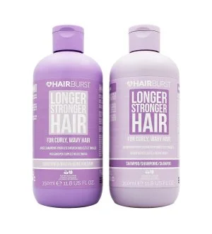 Hairburst Longer Stronger Hair Curly sada na kudrnaté vlasy šampon 350 ml + kondicionér