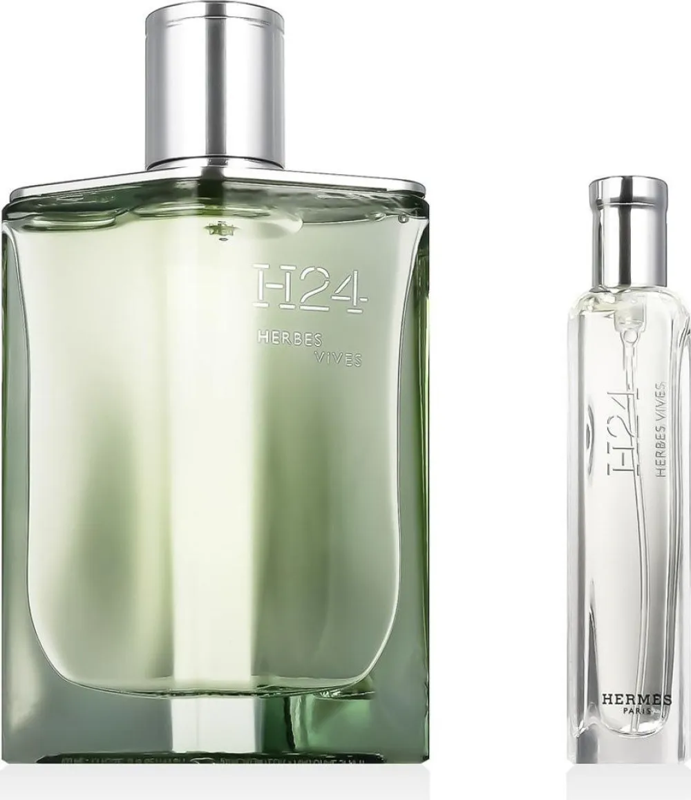 Hermès H24 Herbes Vives EDP plnitelný 100 ml + EDP MINI 15 ml M 1 ks