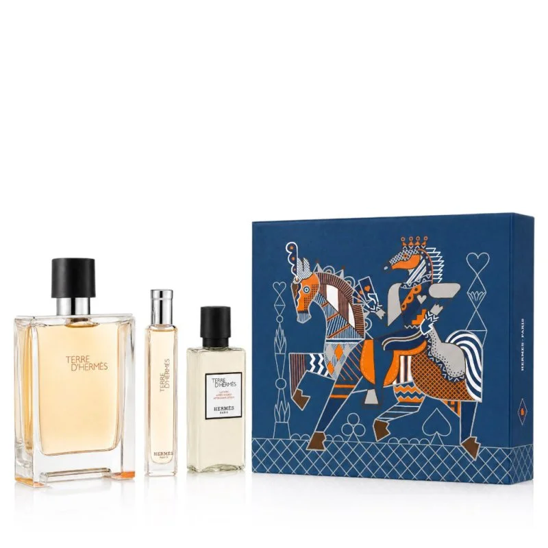 Hermès Terre D'Hermès 100 ml + EDT 15 ml + AS toaletní voda pro muže 40 ml