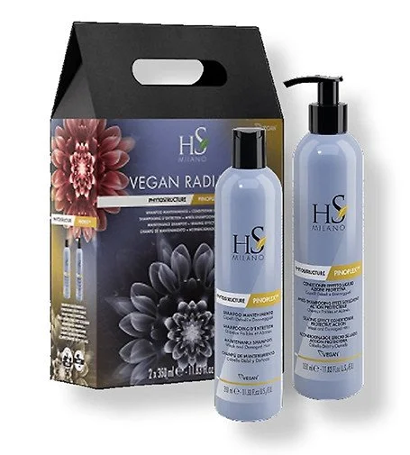 Vegan Radiance Reconstruction sada Phytostructure Maintenance Shampoo 350 ml + Phytostructure Sealing Effect Conditioner