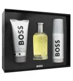 Boss Bottled dárková sada pro muže toaletní voda 100 ml + sprchový gel 100 ml + deosprej 150 ml