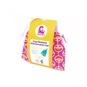 Lamazuna Hygienický menstruační kalíšek, velikost 2, růžové pouzdro