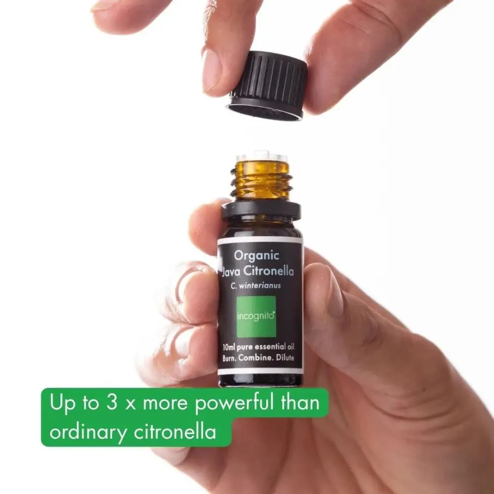 Incognito Éterický olej Citronela jávská BIO (10 ml) - nevoní obtížnému hmyzu