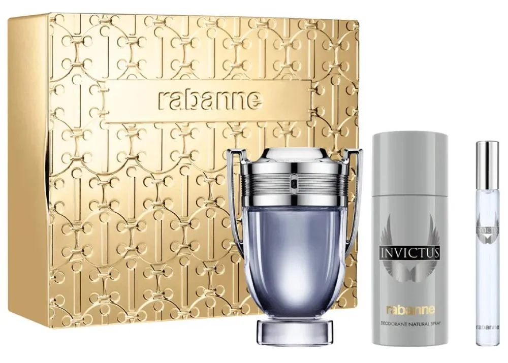 Invictus 100 ml + EDT MINI 10 ml + DEO ve spreji toaletní voda pro muže 150 ml