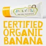 Jack n Jill Dětská zubní pasta - banán BIO (50 g) - bez fluoru, s bio extraktem z měsíčku