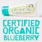 Jack n Jill Dětská zubní pasta - borůvka BIO (50 g) - bez fluoru, s bio extraktem z měsíčku
