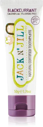 Jack n Jill Dětská zubní pasta - jahoda BIO (50 g) - bez fluoru, s bio extraktem z měsíčku