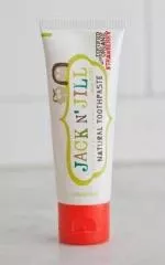 Jack n Jill Dětská zubní pasta - jahoda BIO (50 g) - bez fluoru, s bio extraktem z měsíčku