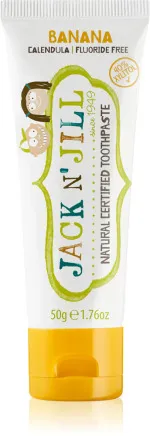 Jack n Jill Dětská zubní pasta - jahoda BIO (50 g) - bez fluoru, s bio extraktem z měsíčku