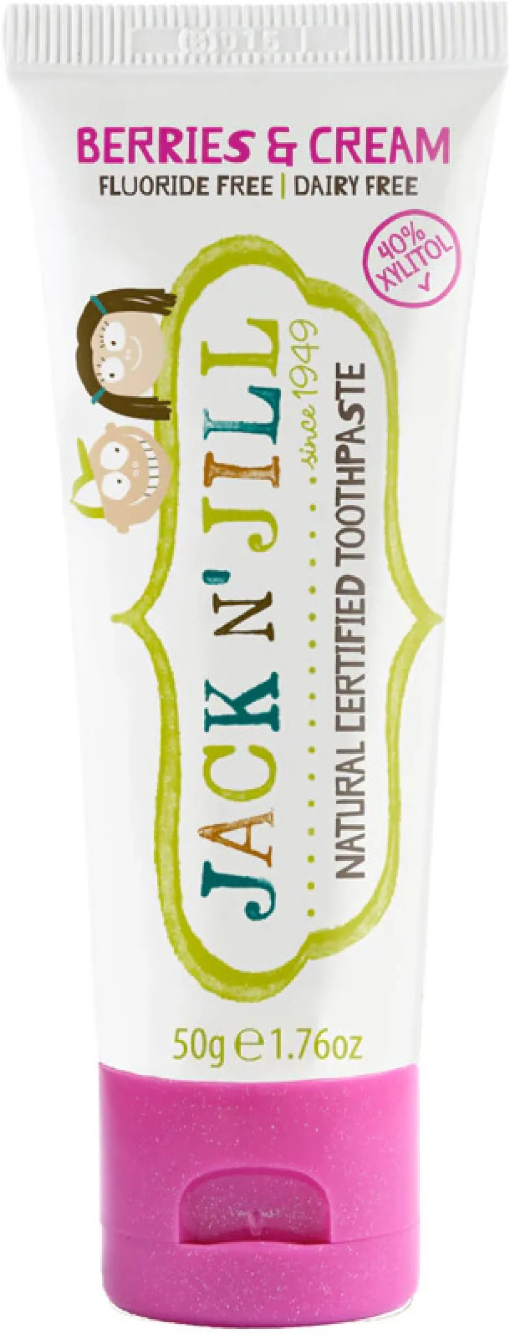 Jack n Jill Dětská zubní pasta - Milkshake (50 g) - bez fluoridu, s bio extraktem z měsíčku