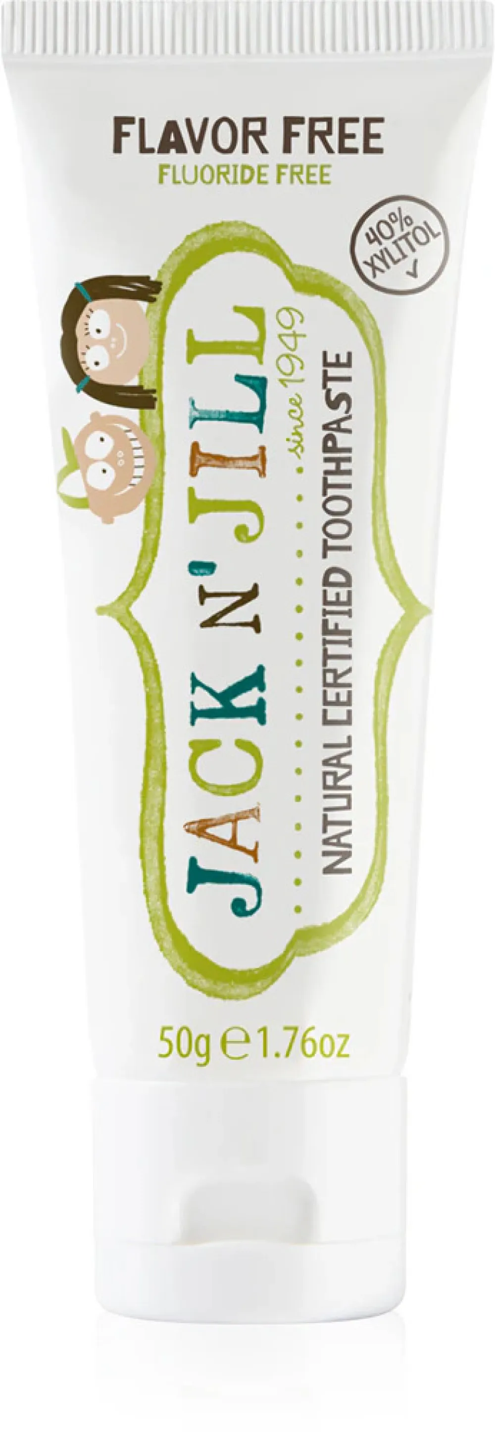 Jack n Jill Zubní pasta - bez příchutě (50 g) - neobsahuje fluor