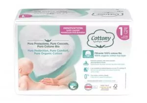 Cottony Jednorázové dětské pleny z biobavlny 2-5 kg