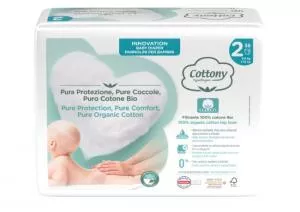 Cottony Jednorázové dětské pleny z biobavlny 3-6 kg