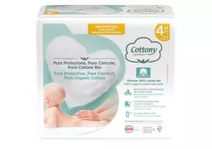 Cottony Jednorázové dětské pleny z biobavlny 7-18 kg