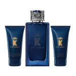 K by Dolce & Gabbana dárková sada 100 ml + balzám po holení 50 ml + sprchový gel toaletní voda pro muže