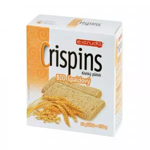 Knuspi Chlebíček vícezrnný špaldový Crispins 100 g BIO   EXTRUDO